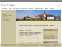 Tablet Screenshot of klosterkappel.ch